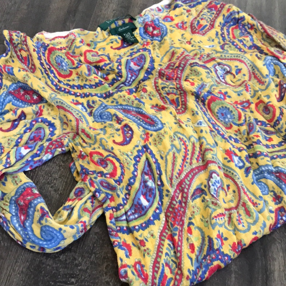 Ralph Lauren exclusive 100% silk top